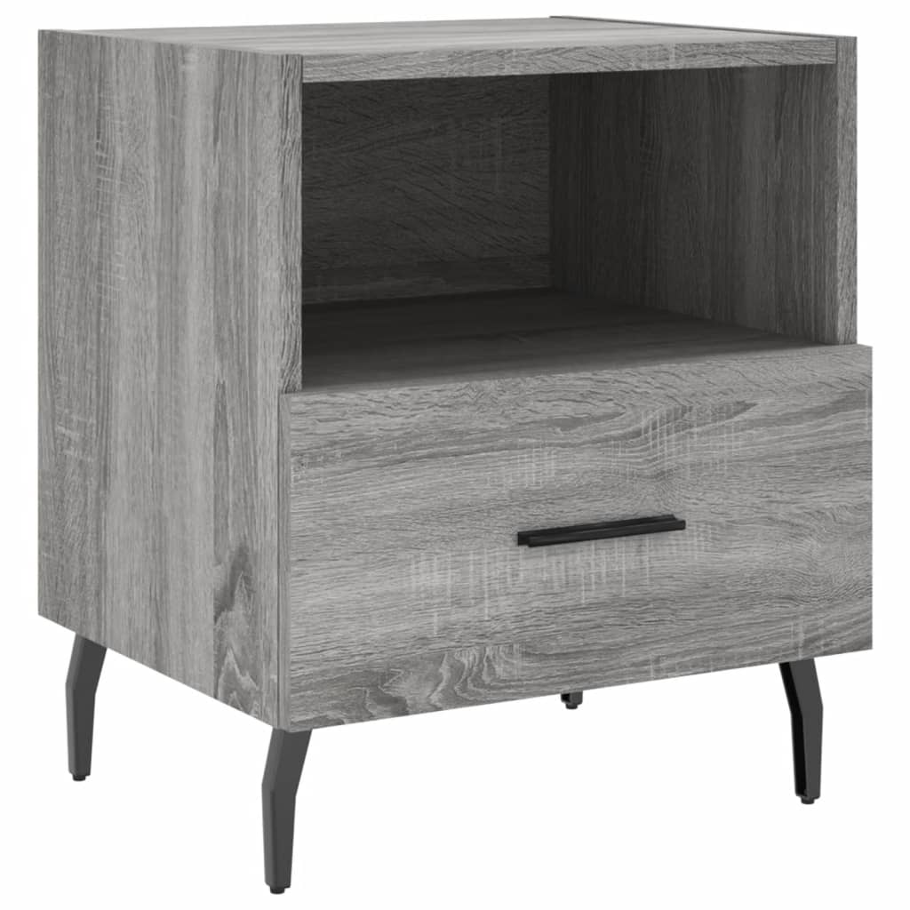 Noptiere, 2 buc., gri sonoma, 40x35x47,5 cm, lemn compozit GartenMobel Dekor