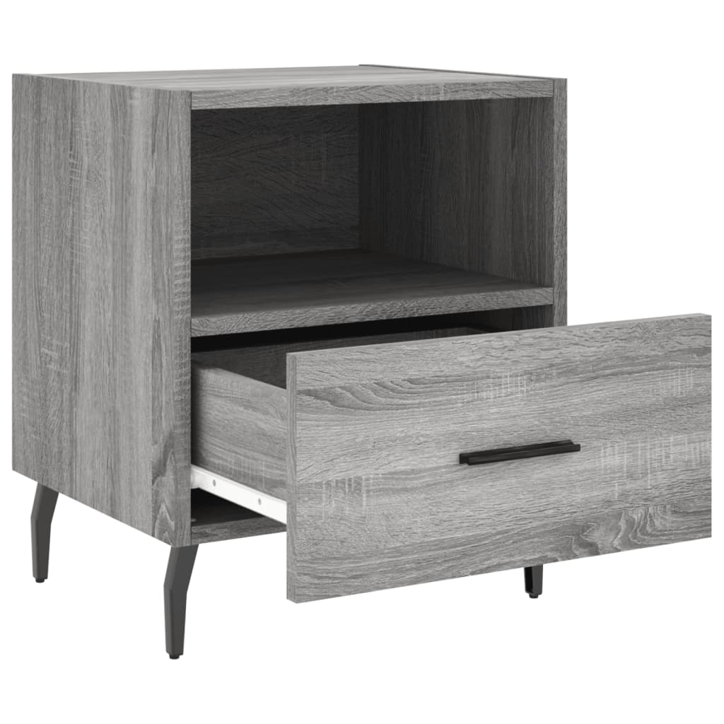 Noptiere, 2 buc., gri sonoma, 40x35x47,5 cm, lemn compozit GartenMobel Dekor