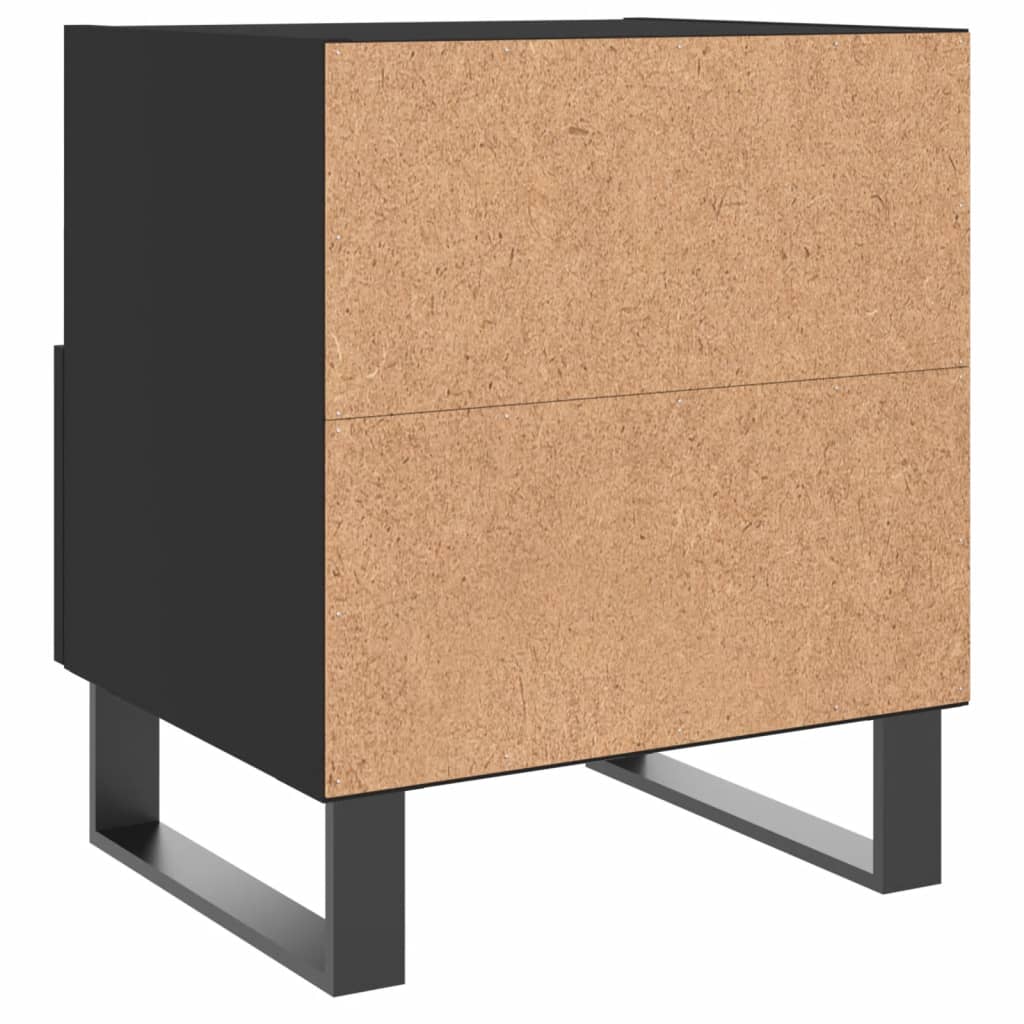 Noptiere, 2 buc., negru, 40x35x47,5 cm, lemn compozit GartenMobel Dekor