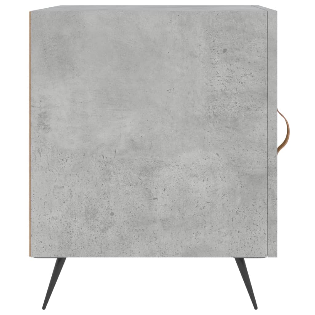 Noptieră, gri beton, 40x40x50 cm, lemn compozit GartenMobel Dekor