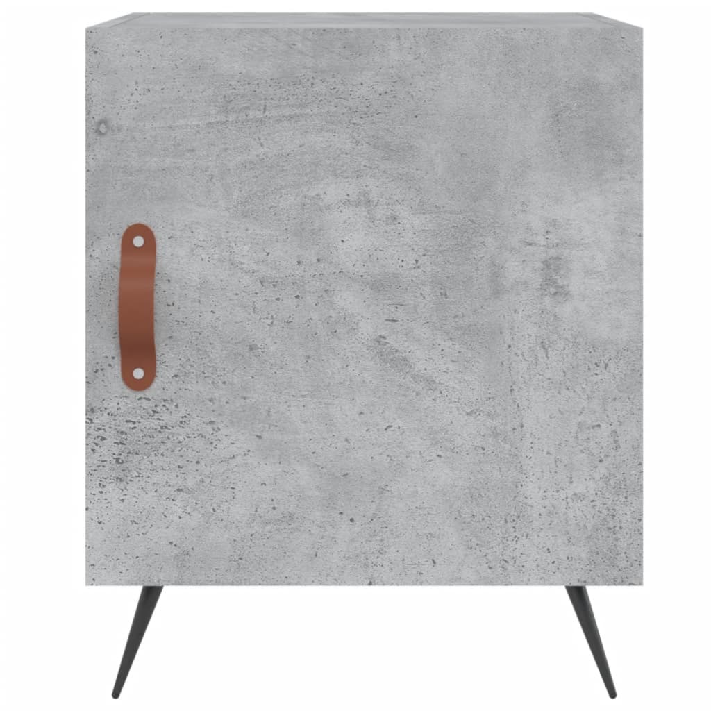 Noptieră, gri beton, 40x40x50 cm, lemn compozit GartenMobel Dekor