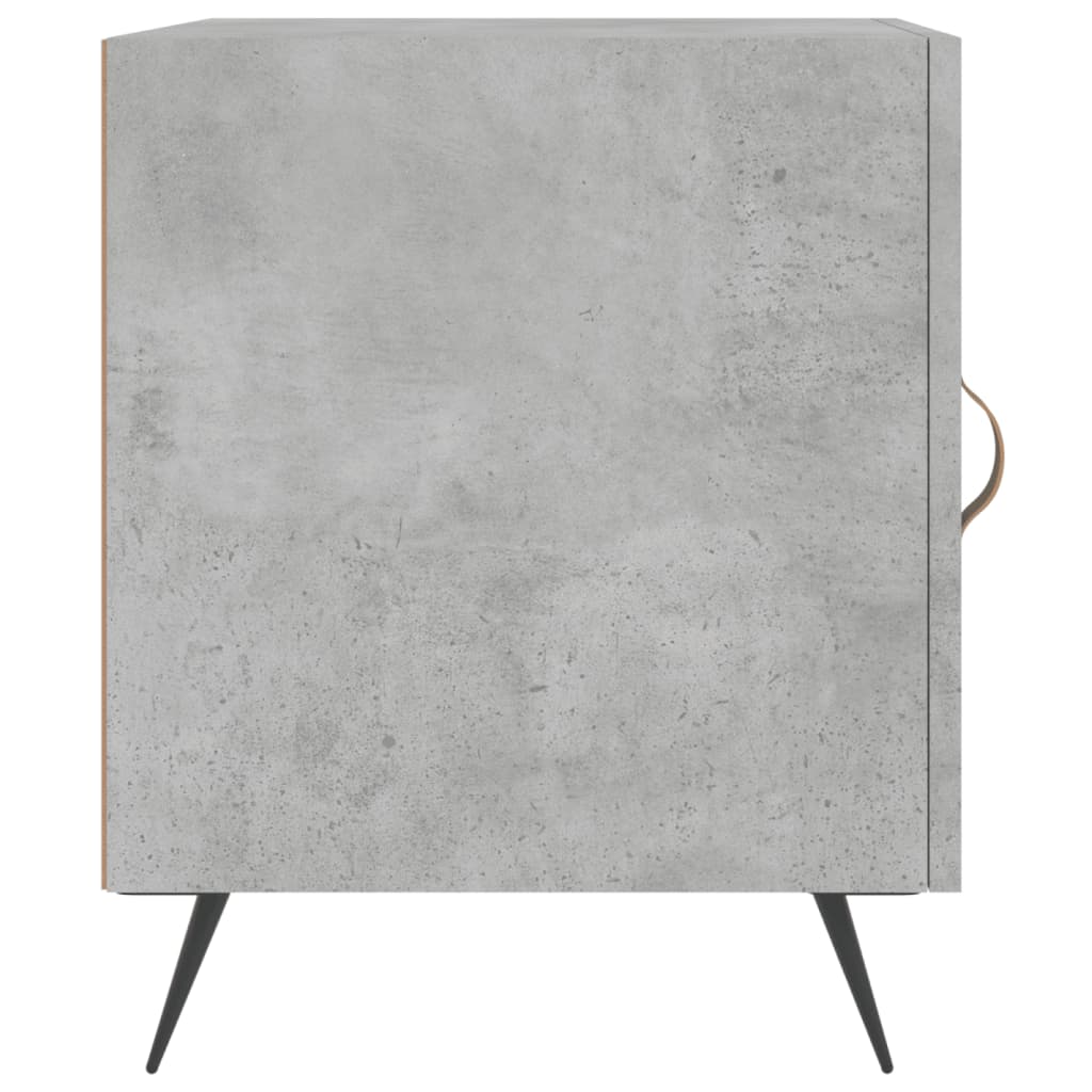 Noptiere, 2 buc., gri beton, 40x40x50 cm, lemn compozit GartenMobel Dekor