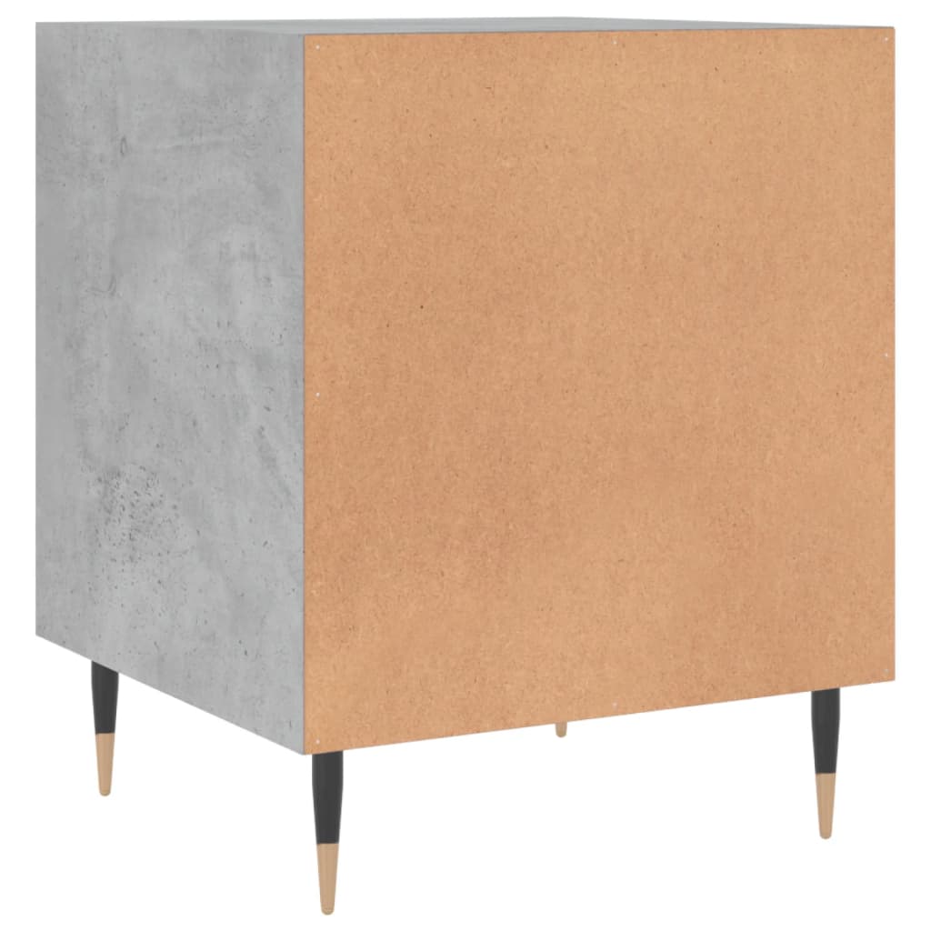 Noptiere, 2 buc., gri beton, 40x40x50 cm, lemn compozit GartenMobel Dekor