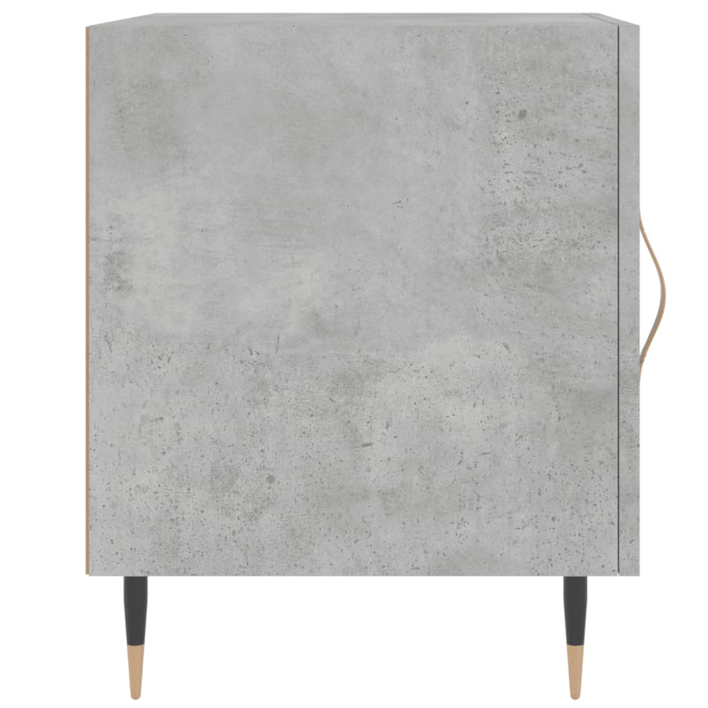 Noptiere, 2 buc., gri beton, 40x40x50 cm, lemn compozit GartenMobel Dekor