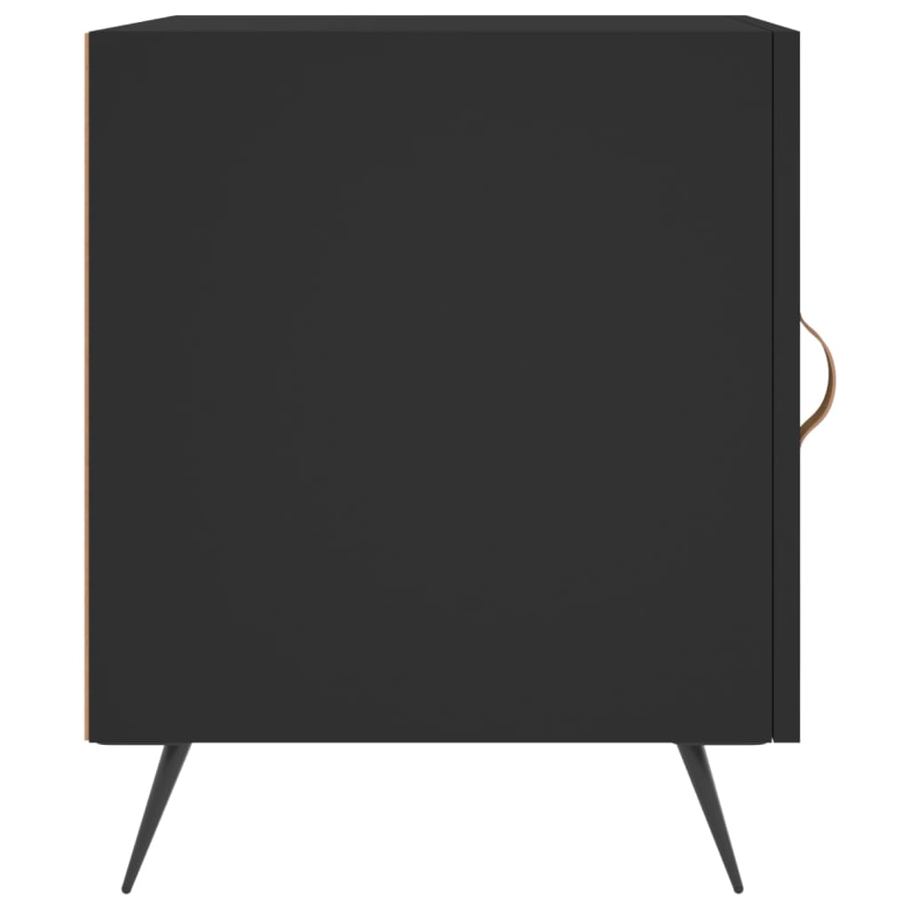 Noptiere, 2 buc., negru, 40x40x50 cm, lemn compozit GartenMobel Dekor