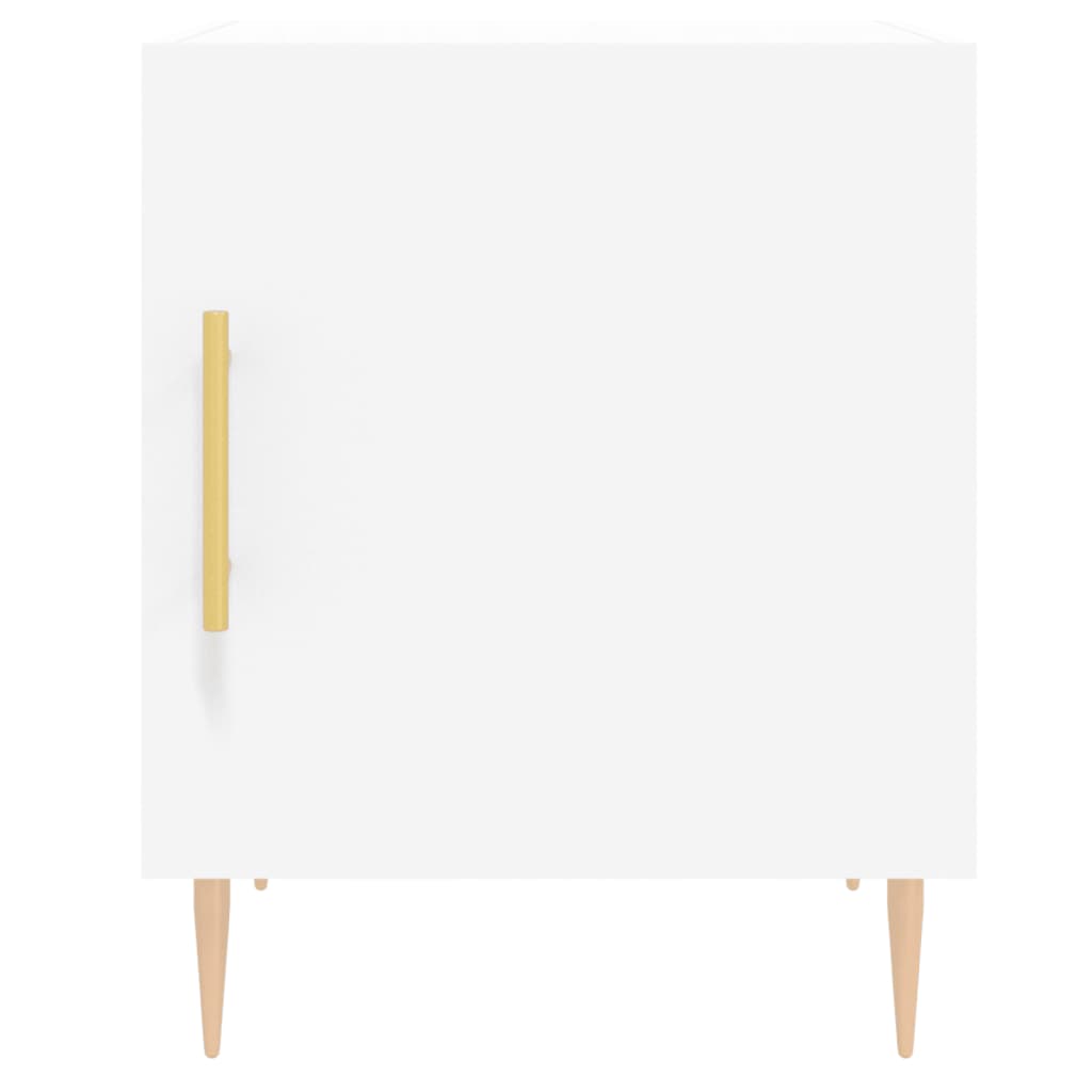 Noptiere, 2 buc., alb, 40x40x50 cm, lemn compozit GartenMobel Dekor