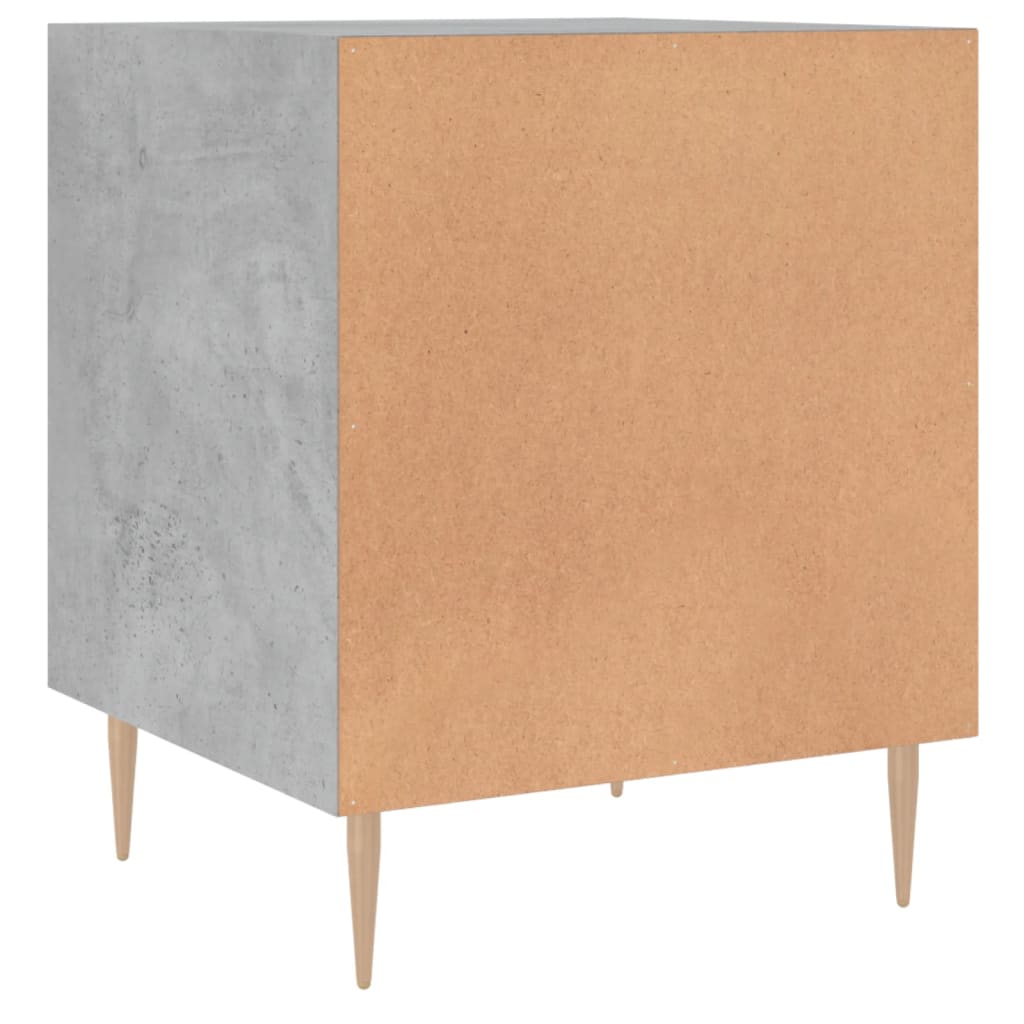 Noptiere, 2 buc., gri beton, 40x40x50 cm, lemn compozit GartenMobel Dekor