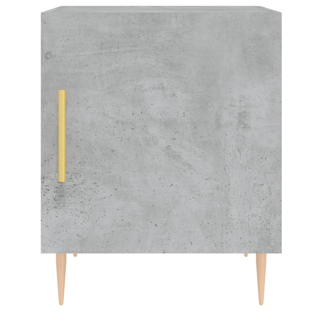 Noptiere, 2 buc., gri beton, 40x40x50 cm, lemn compozit GartenMobel Dekor