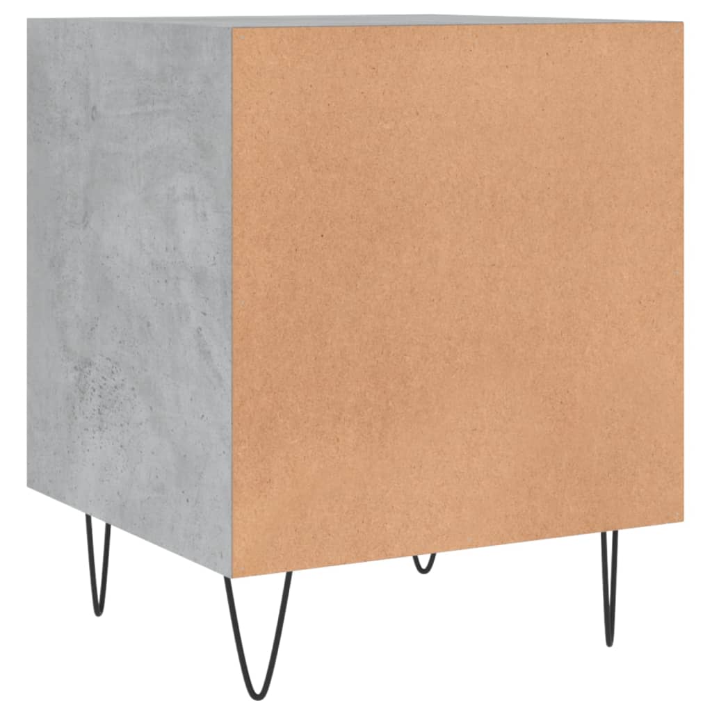 Noptiere, 2 buc., gri beton, 40x40x50 cm, lemn compozit GartenMobel Dekor