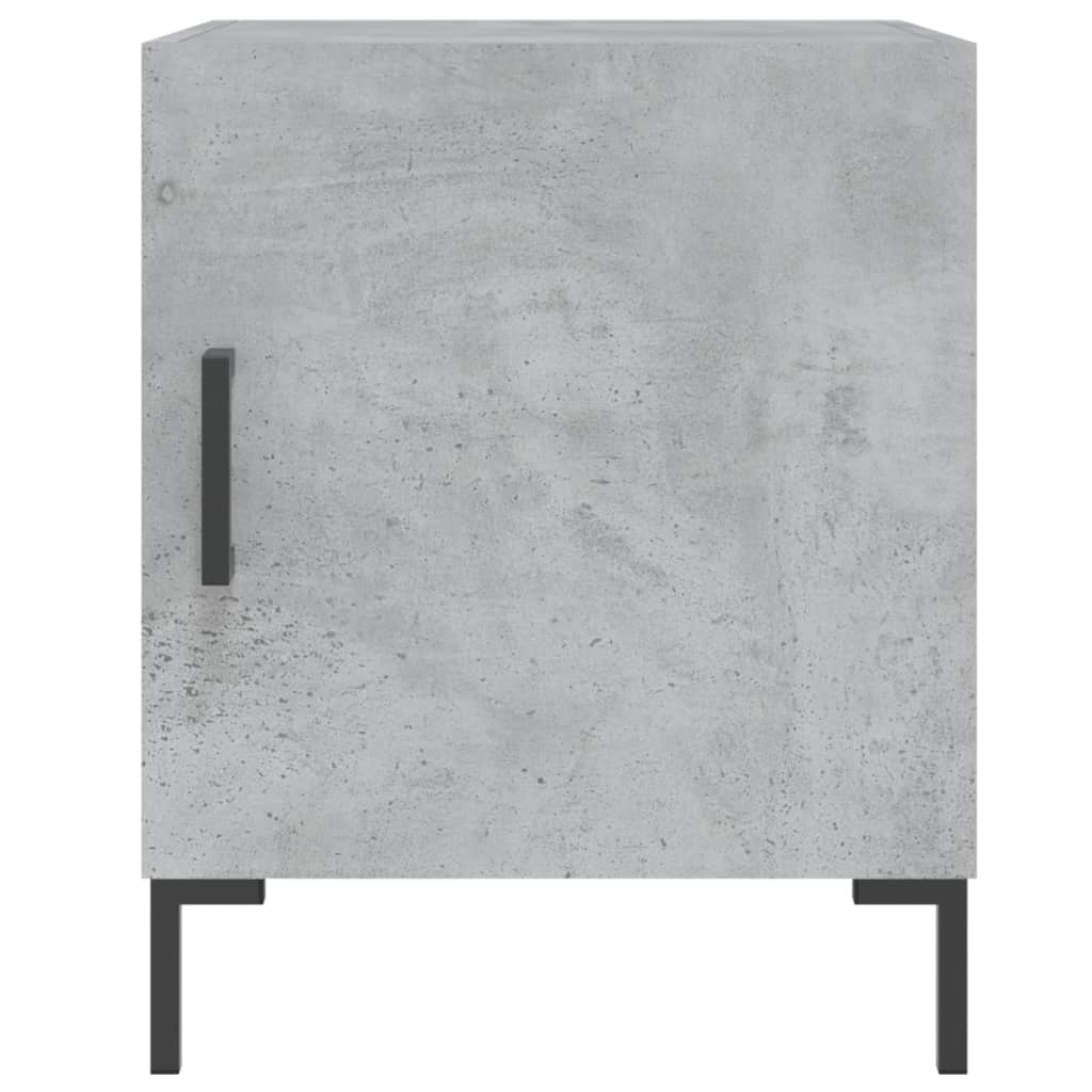Noptieră, gri beton, 40x40x50 cm, lemn compozit GartenMobel Dekor