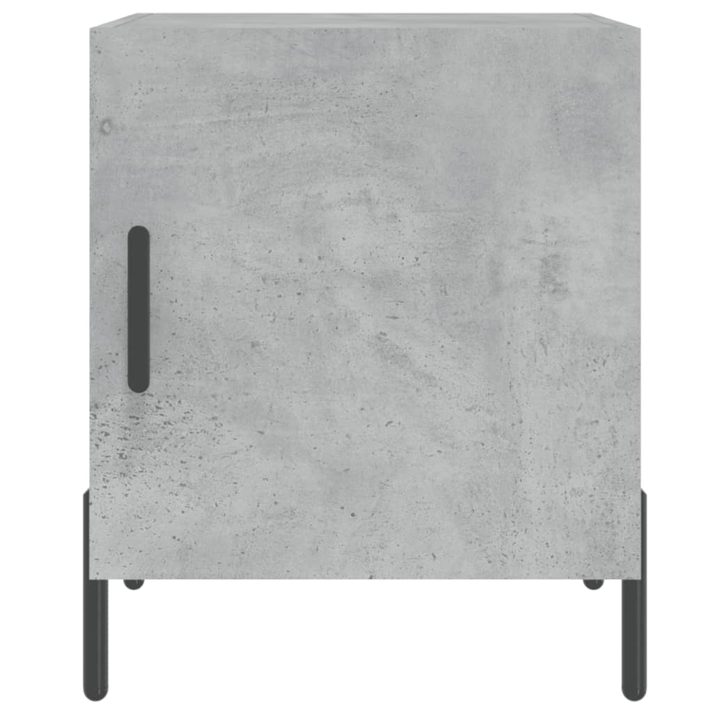 Noptiere, 2 buc., gri beton, 40x40x50 cm, lemn compozit GartenMobel Dekor