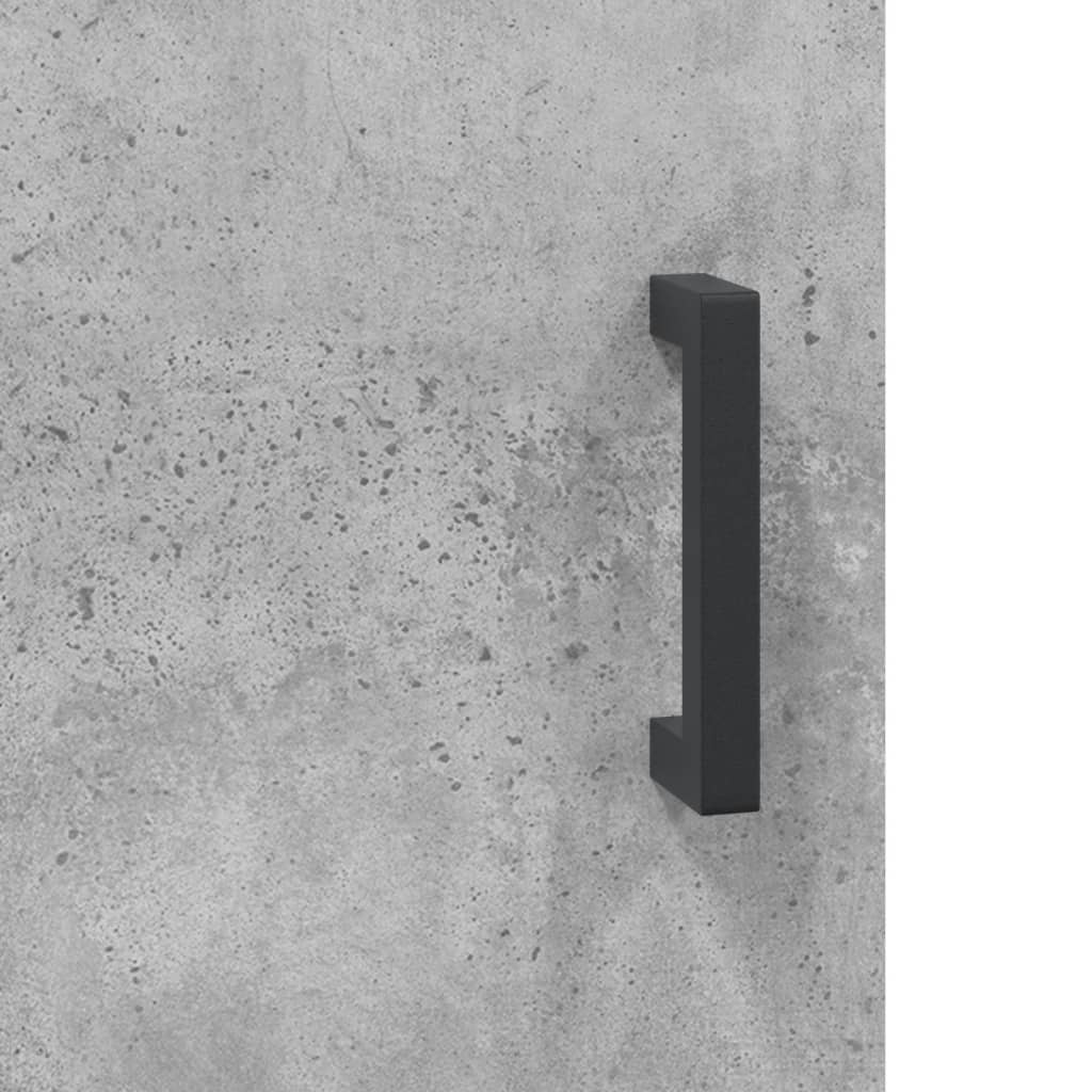 Noptiere, 2 buc., gri beton, 40x40x50 cm, lemn compozit GartenMobel Dekor