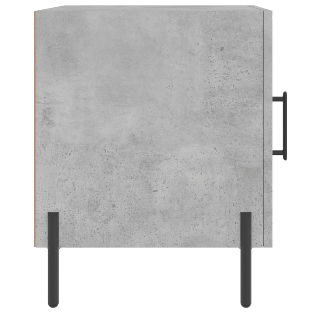 Noptiere, 2 buc., gri beton, 40x40x50 cm, lemn compozit GartenMobel Dekor