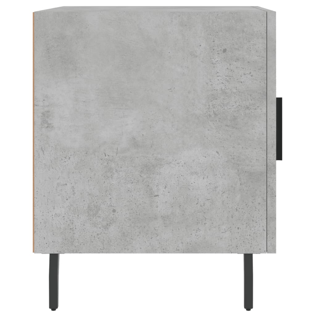 Noptieră, gri beton, 40x40x50 cm, lemn compozit GartenMobel Dekor