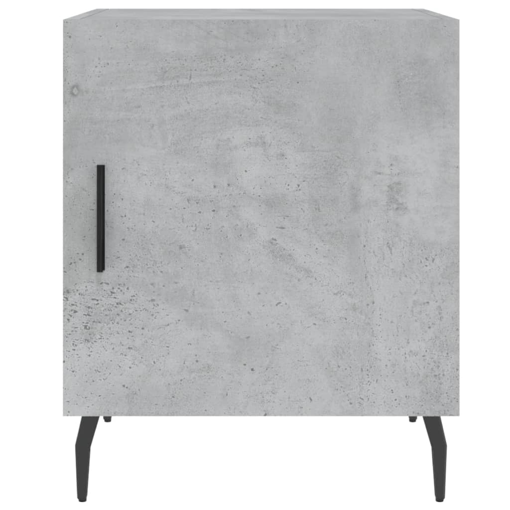Noptiere, 2 buc., gri beton, 40x40x50 cm, lemn compozit GartenMobel Dekor