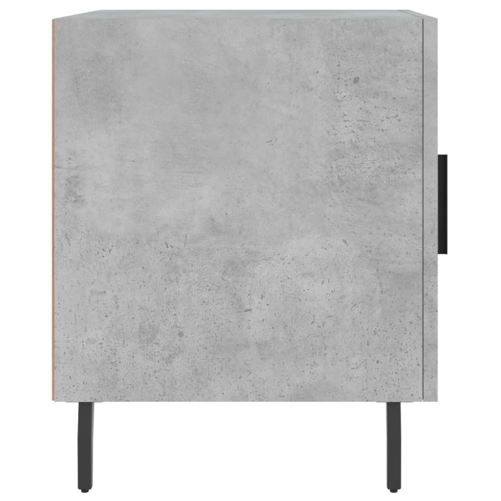 Noptiere, 2 buc., gri beton, 40x40x50 cm, lemn compozit GartenMobel Dekor
