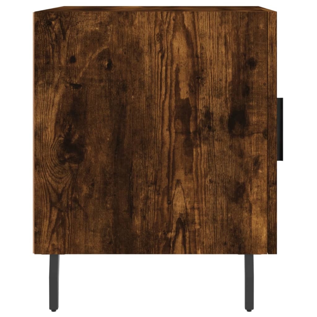 Noptiere, 2 buc., stejar fumuriu, 40x40x50 cm, lemn compozit GartenMobel Dekor
