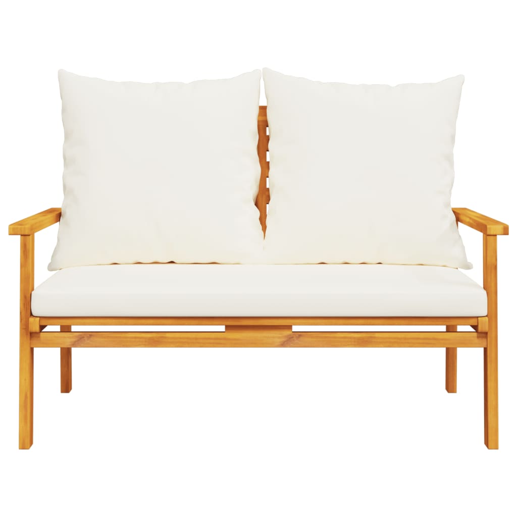 Set mobilier de grădină cu perne, 4 piese, lemn masiv de acacia GartenMobel Dekor