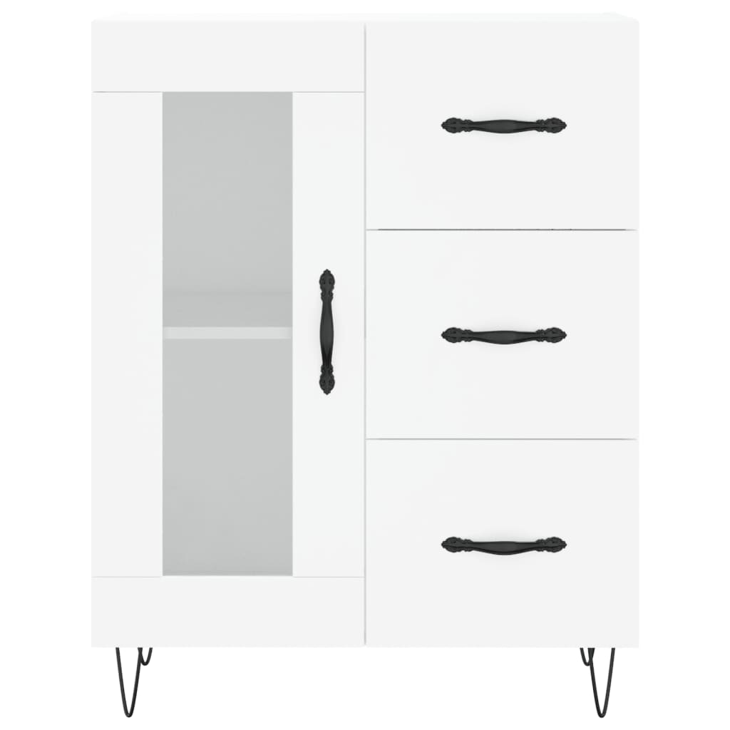 Servantă, alb, 69,5x34x90 cm, lemn compozit GartenMobel Dekor