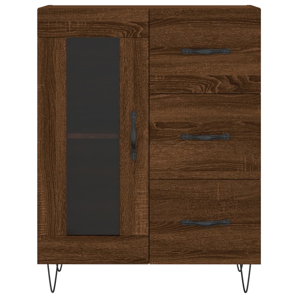 Servantă, stejar maro, 69,5x34x90 cm, lemn prelucrat GartenMobel Dekor
