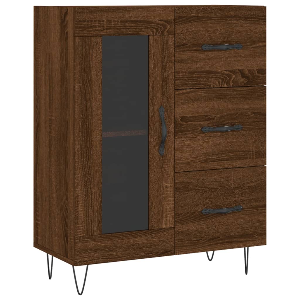 Servantă, stejar maro, 69,5x34x90 cm, lemn prelucrat GartenMobel Dekor