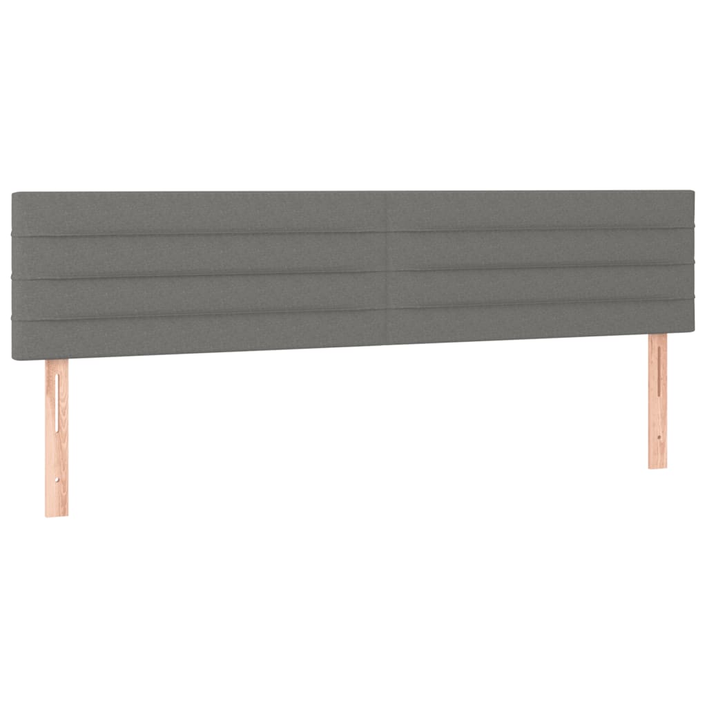 Pat box spring cu saltea, gri închis, 120x190 cm, textil GartenMobel Dekor