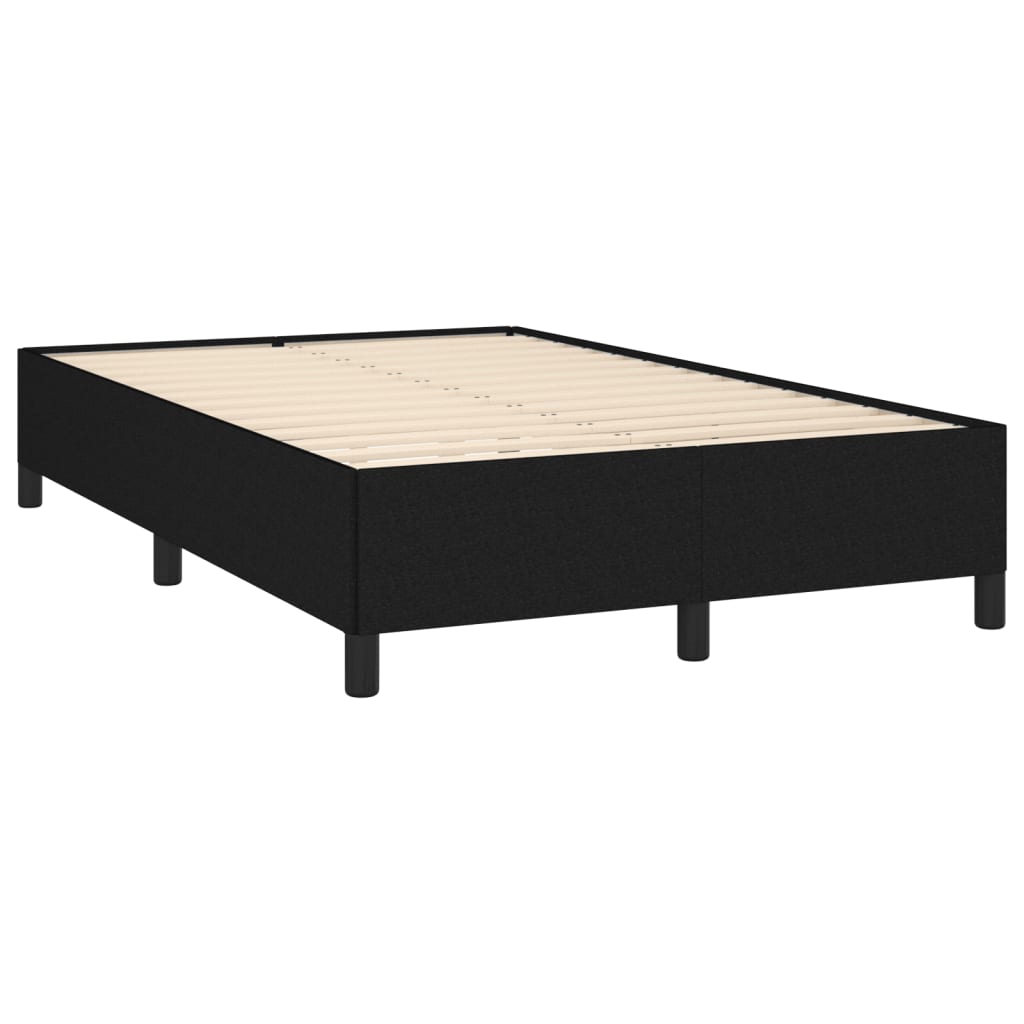 Pat box spring cu saltea, negru, 120x190 cm, catifea GartenMobel Dekor