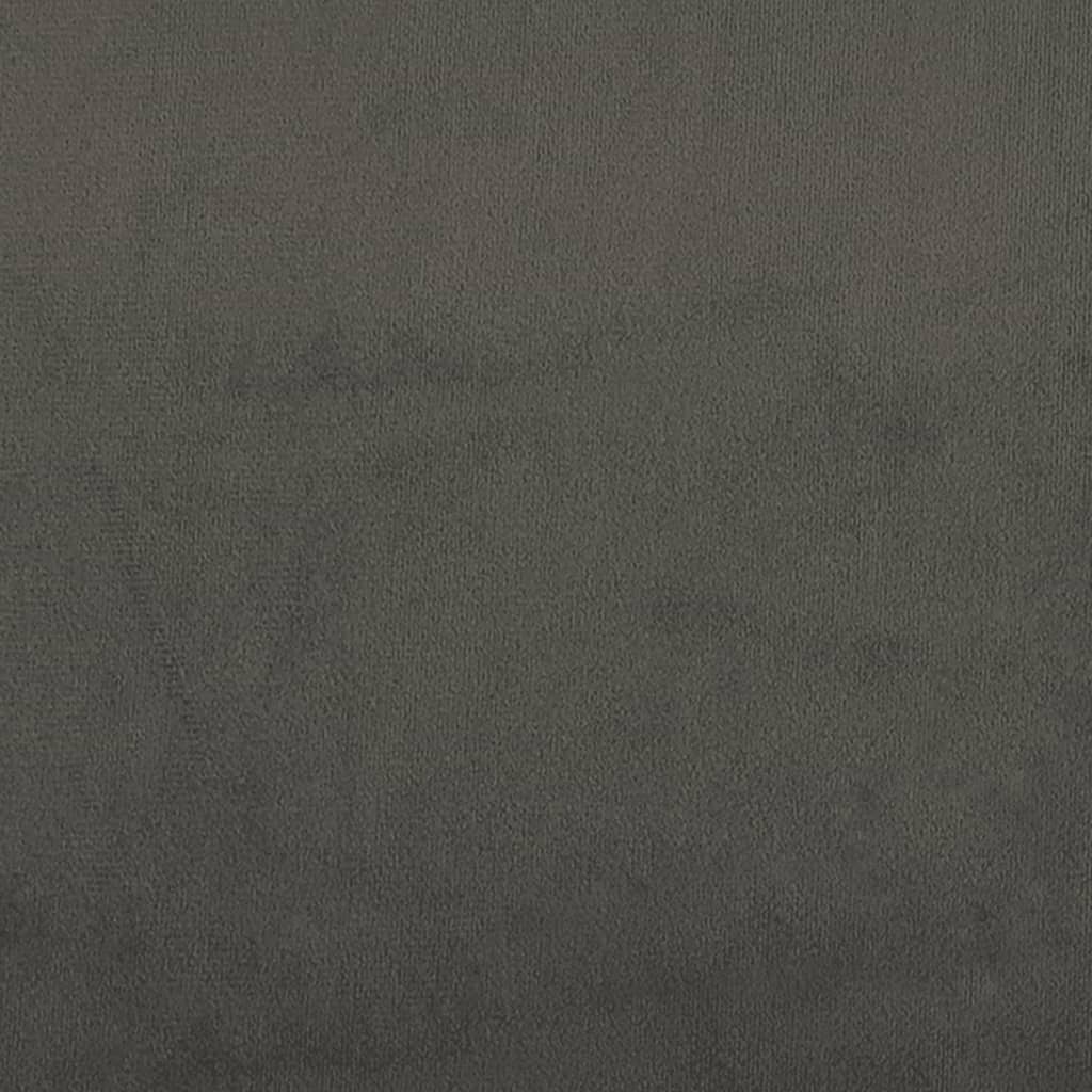 Pat box spring cu saltea, gri închis, 120x190 cm, catifea GartenMobel Dekor