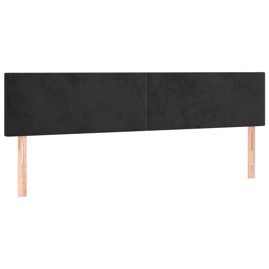 Pat box spring cu saltea, negru, 120x190 cm, catifea GartenMobel Dekor