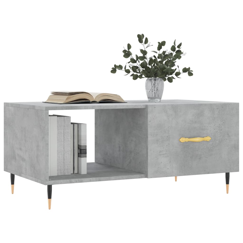 Măsuță de cafea, gri beton, 90x50x40 cm, lemn prelucrat GartenMobel Dekor