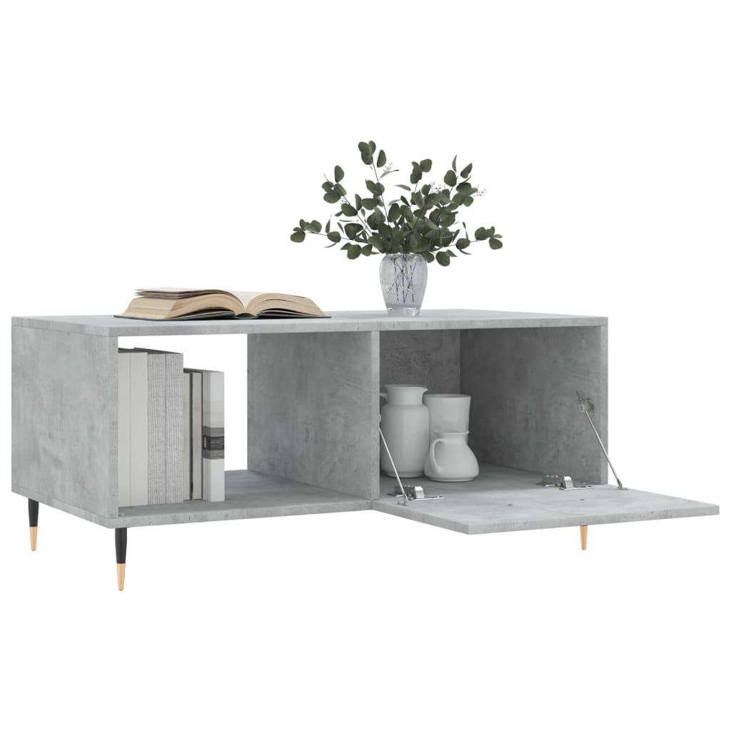 Măsuță de cafea, gri beton, 90x50x40 cm, lemn prelucrat GartenMobel Dekor