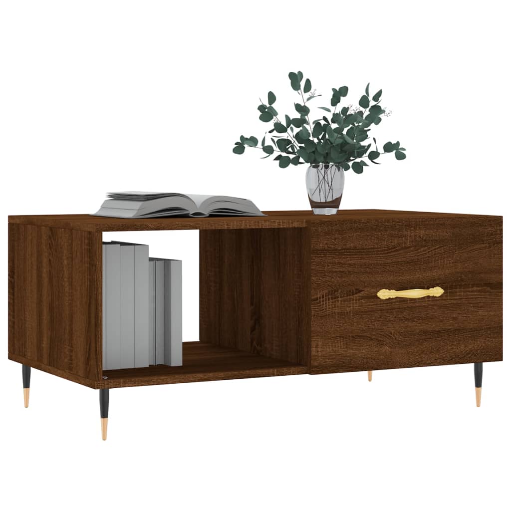 Măsuță de cafea, stejar maro, 90x50x40 cm, lemn prelucrat GartenMobel Dekor