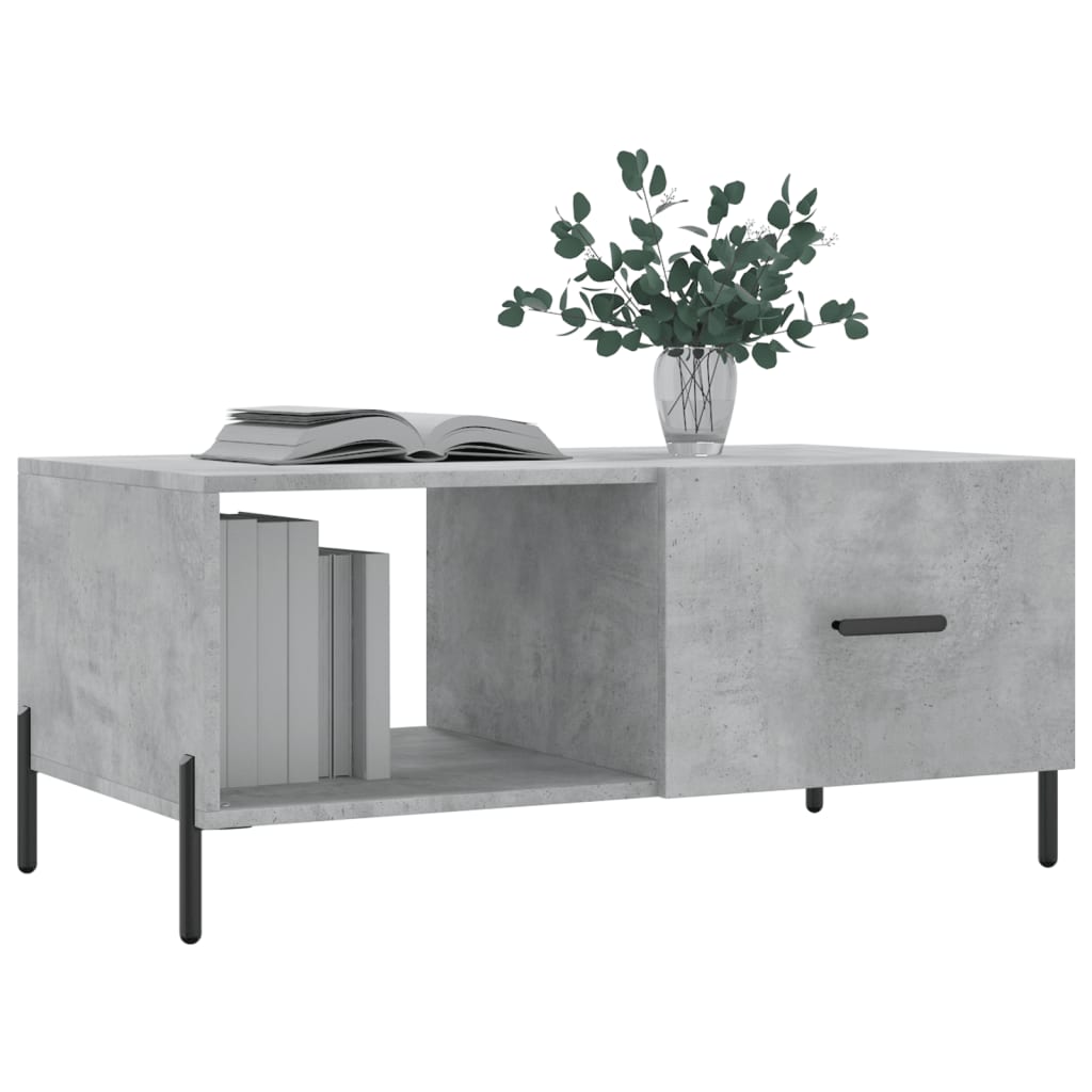 Măsuță de cafea, gri beton, 90x50x40 cm, lemn prelucrat GartenMobel Dekor
