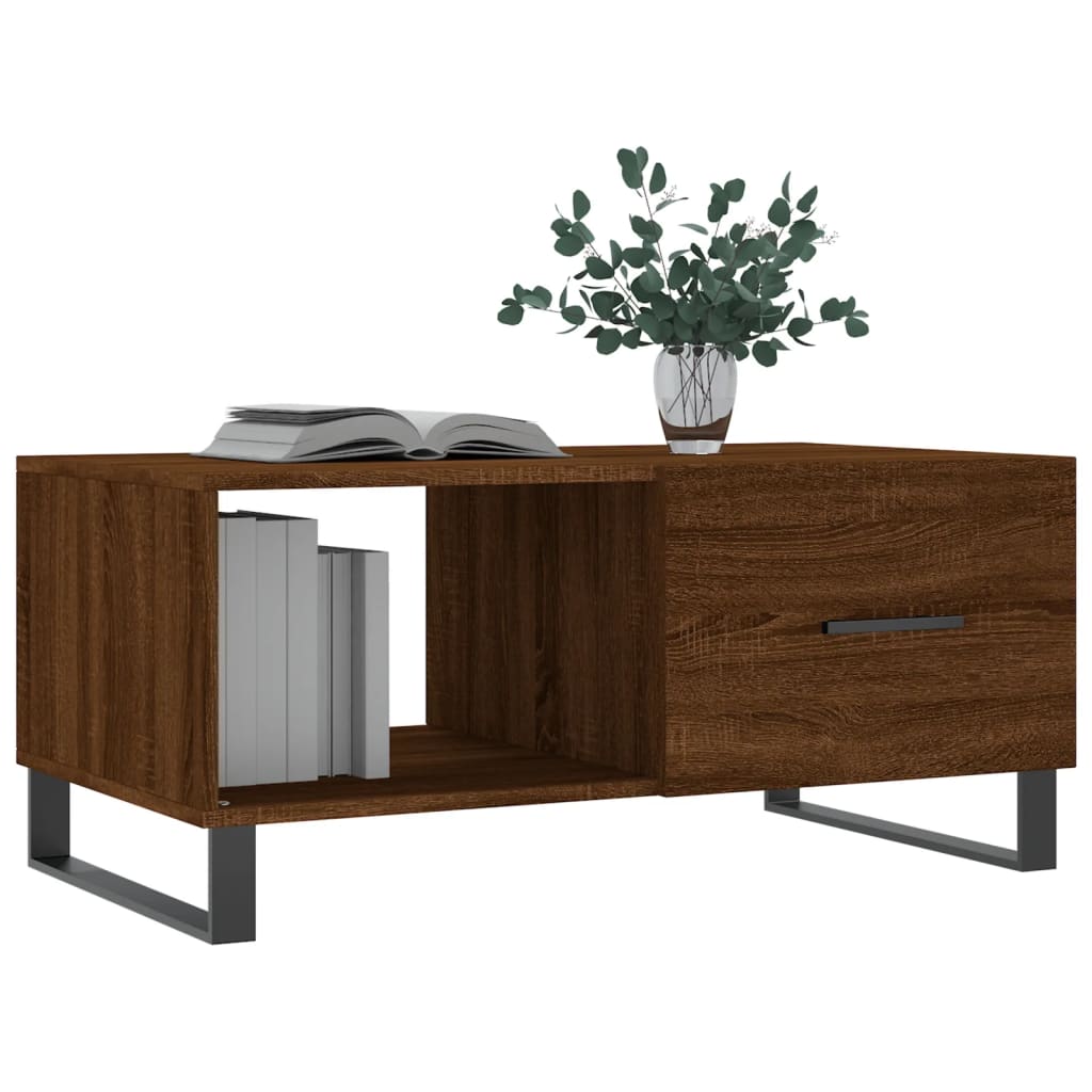 Măsuță de cafea, stejar maro, 90x50x40 cm, lemn prelucrat GartenMobel Dekor