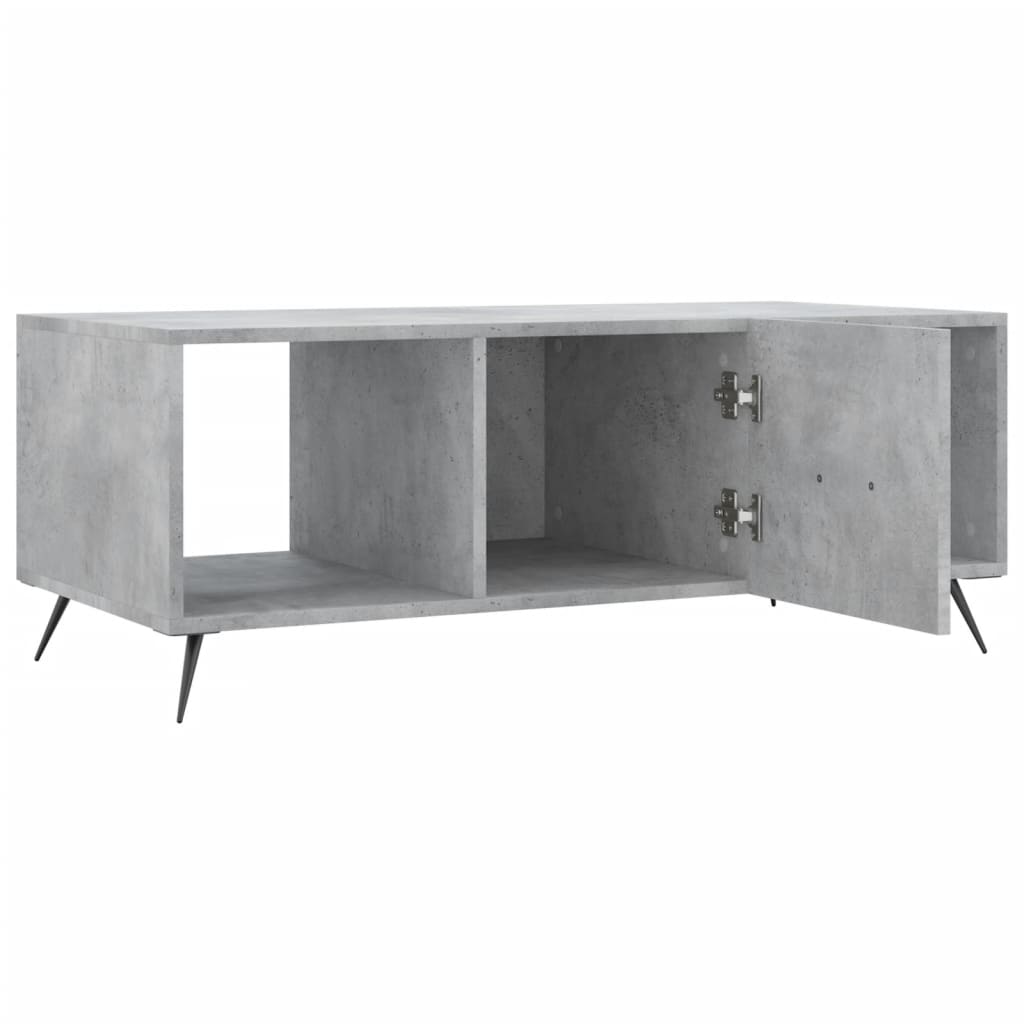 Măsuță de cafea, gri beton, 102x50x40 cm, lemn prelucrat GartenMobel Dekor