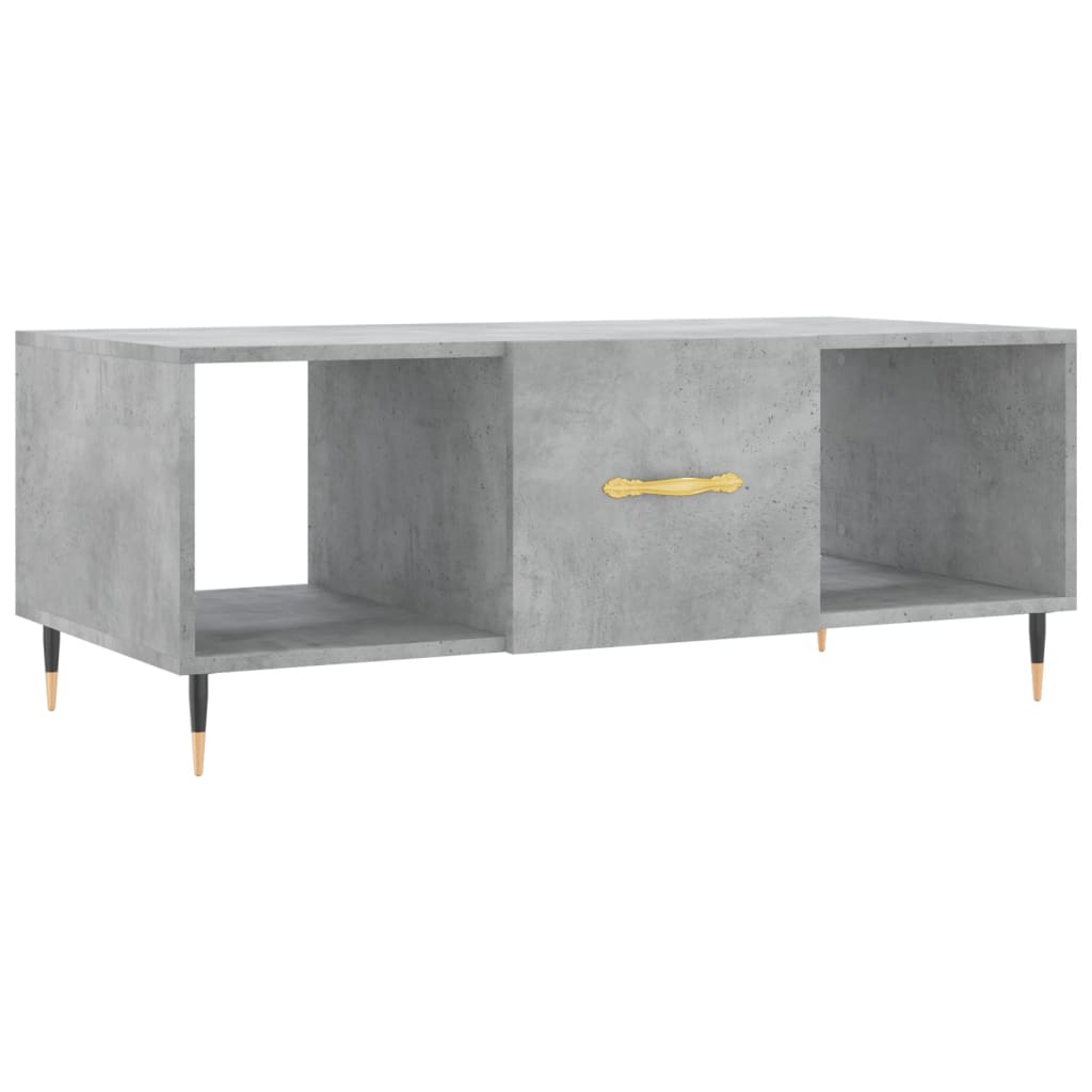 Măsuță de cafea, gri beton, 102x50x40 cm, lemn prelucrat GartenMobel Dekor