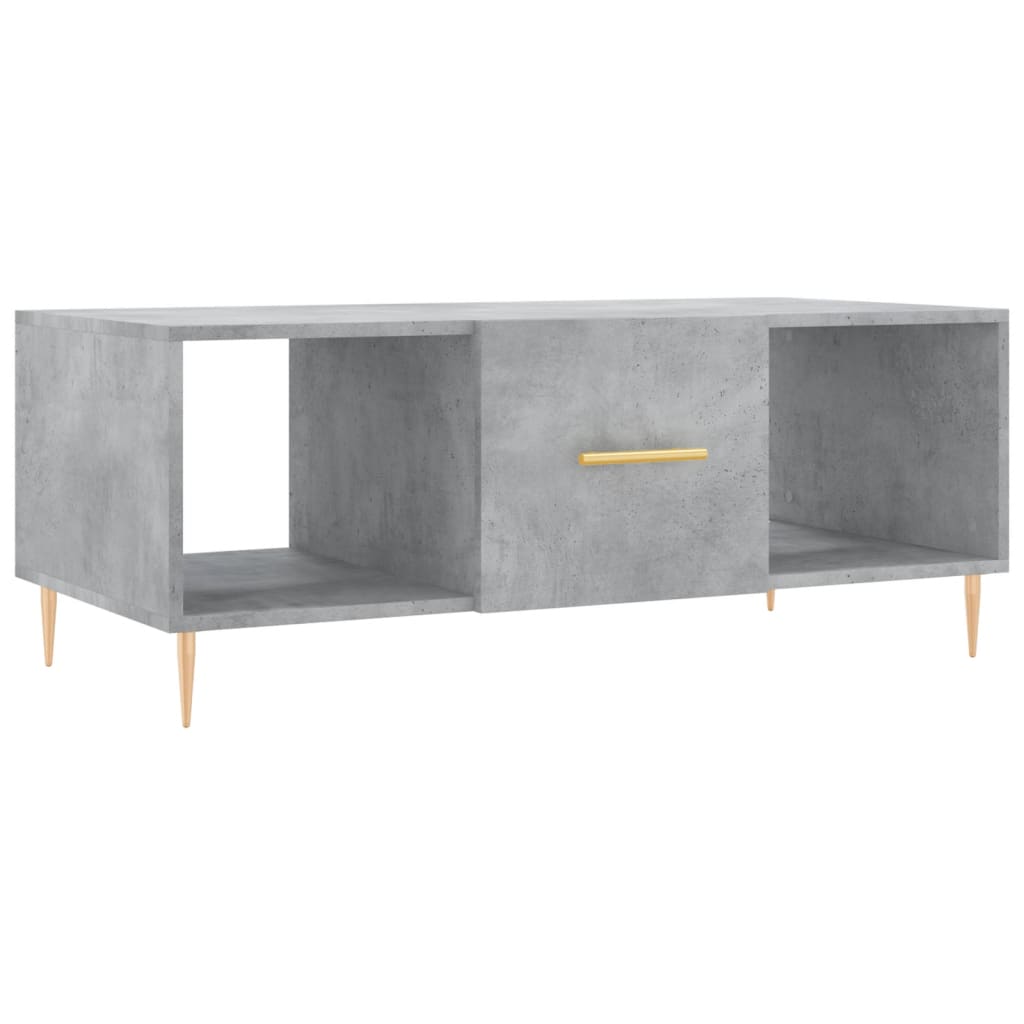 Măsuță de cafea, gri beton, 102x50x40 cm, lemn prelucrat GartenMobel Dekor