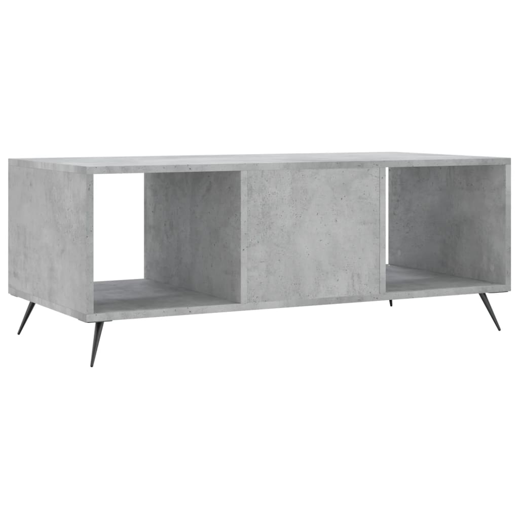 Măsuță de cafea, gri beton, 102x50x40 cm, lemn prelucrat GartenMobel Dekor