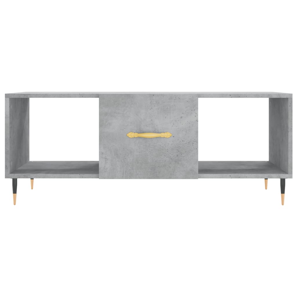 Măsuță de cafea, gri beton, 102x50x40 cm, lemn prelucrat GartenMobel Dekor