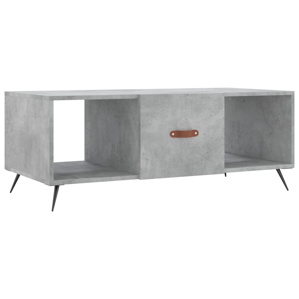 Măsuță de cafea, gri beton, 102x50x40 cm, lemn prelucrat GartenMobel Dekor