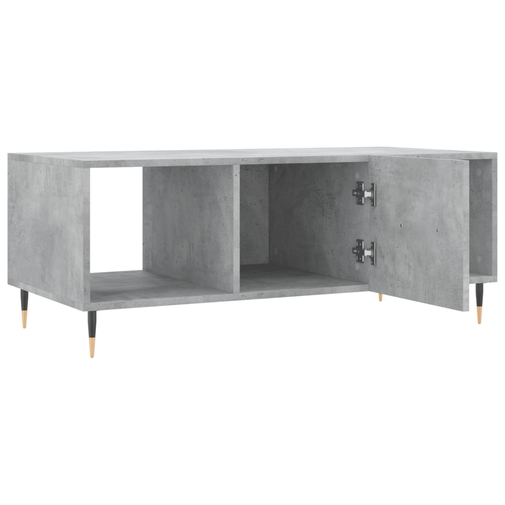 Măsuță de cafea, gri beton, 102x50x40 cm, lemn prelucrat GartenMobel Dekor