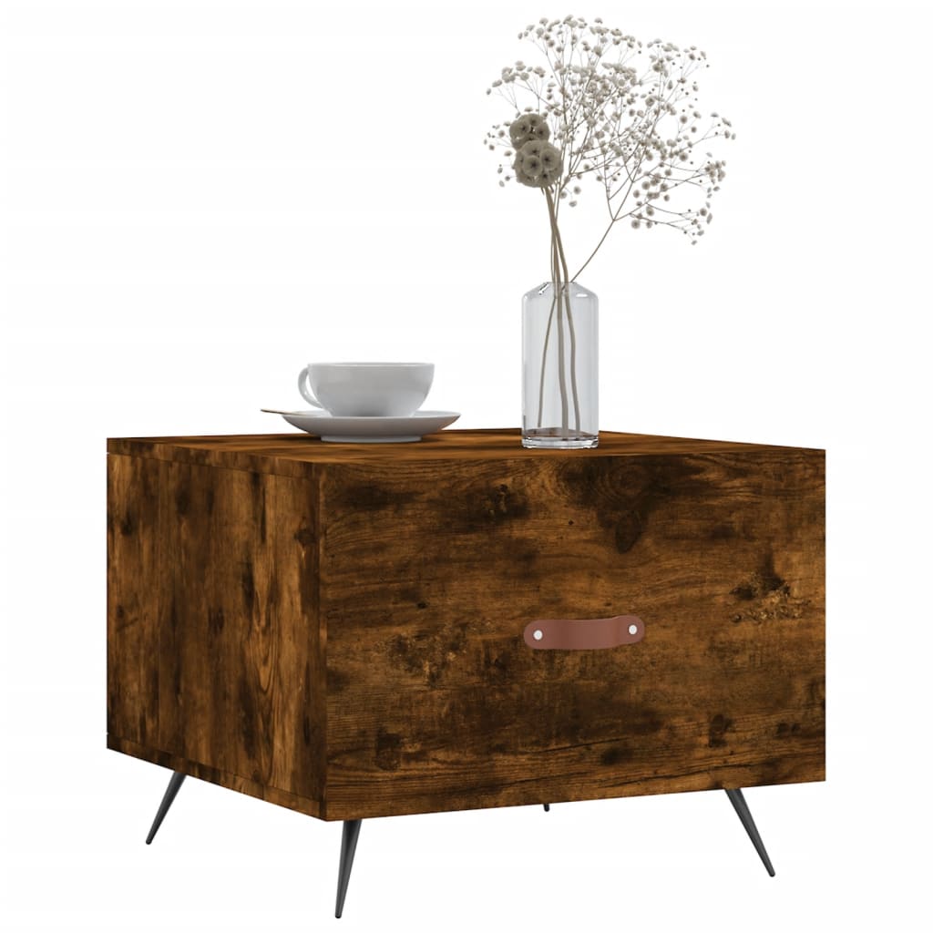 Măsuțe de cafea 2 buc. stejar fumuriu 50x50x40 cm lemn compozit GartenMobel Dekor