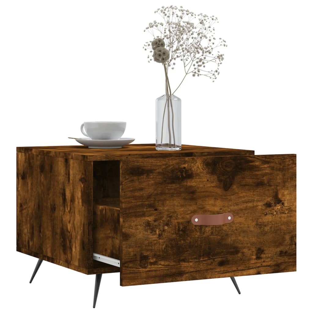 Măsuțe de cafea 2 buc. stejar fumuriu 50x50x40 cm lemn compozit GartenMobel Dekor