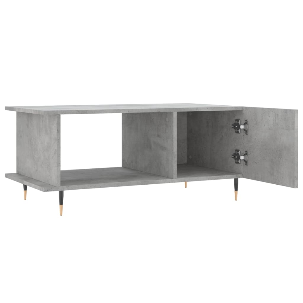 Măsuță de cafea, gri beton, 90x50x40 cm, lemn prelucrat GartenMobel Dekor