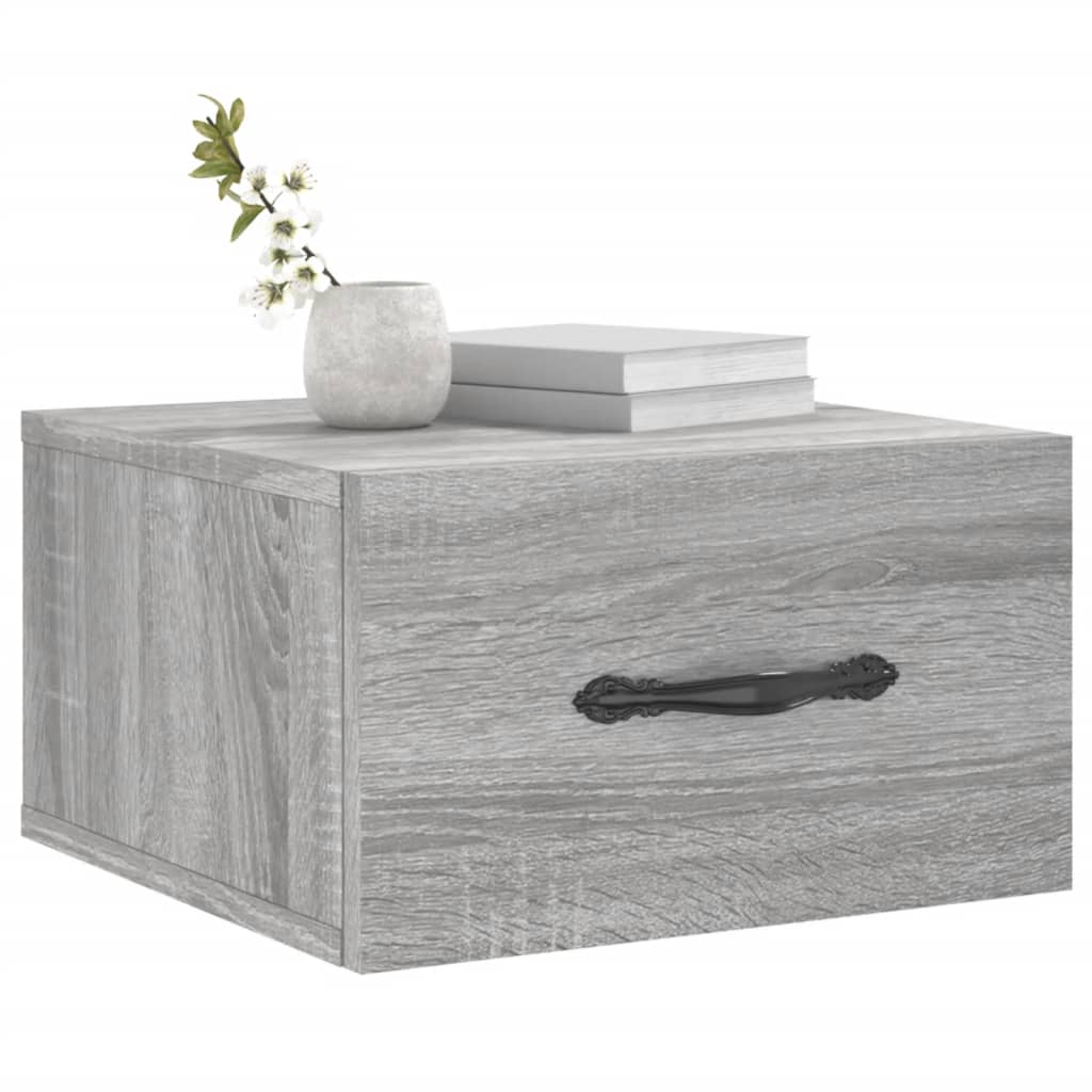 Noptiere de perete, 2 buc., sonoma gri, 35x35x20 cm GartenMobel Dekor