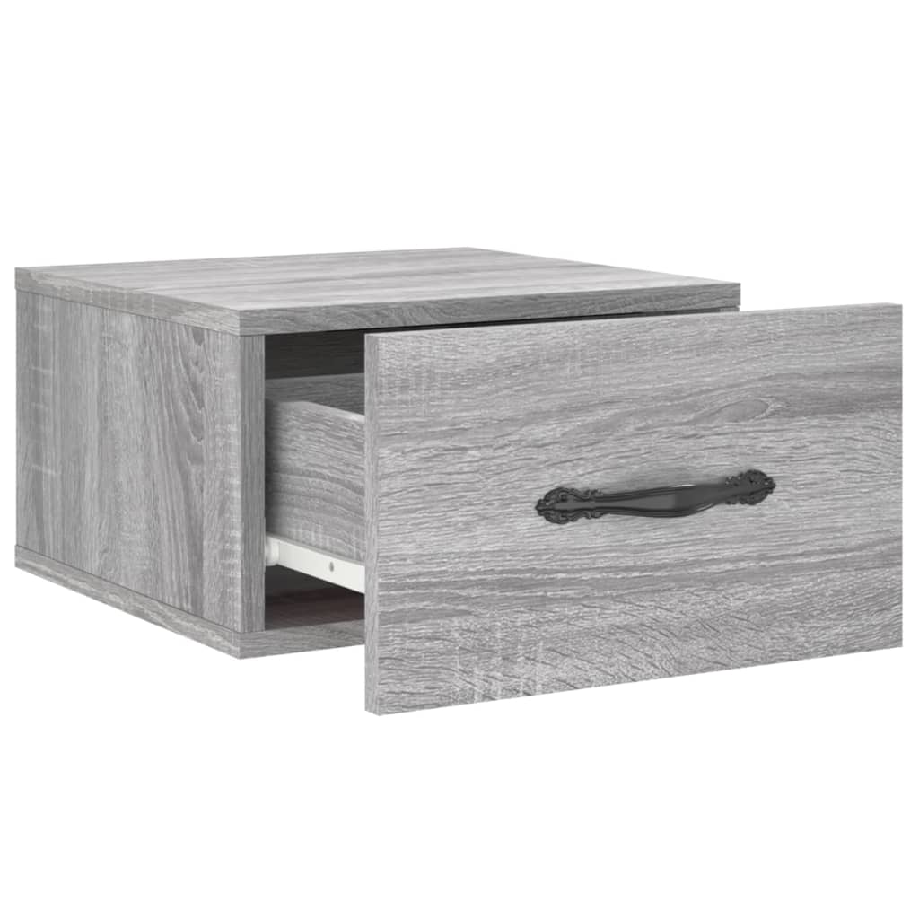 Noptiere de perete, 2 buc., sonoma gri, 35x35x20 cm GartenMobel Dekor