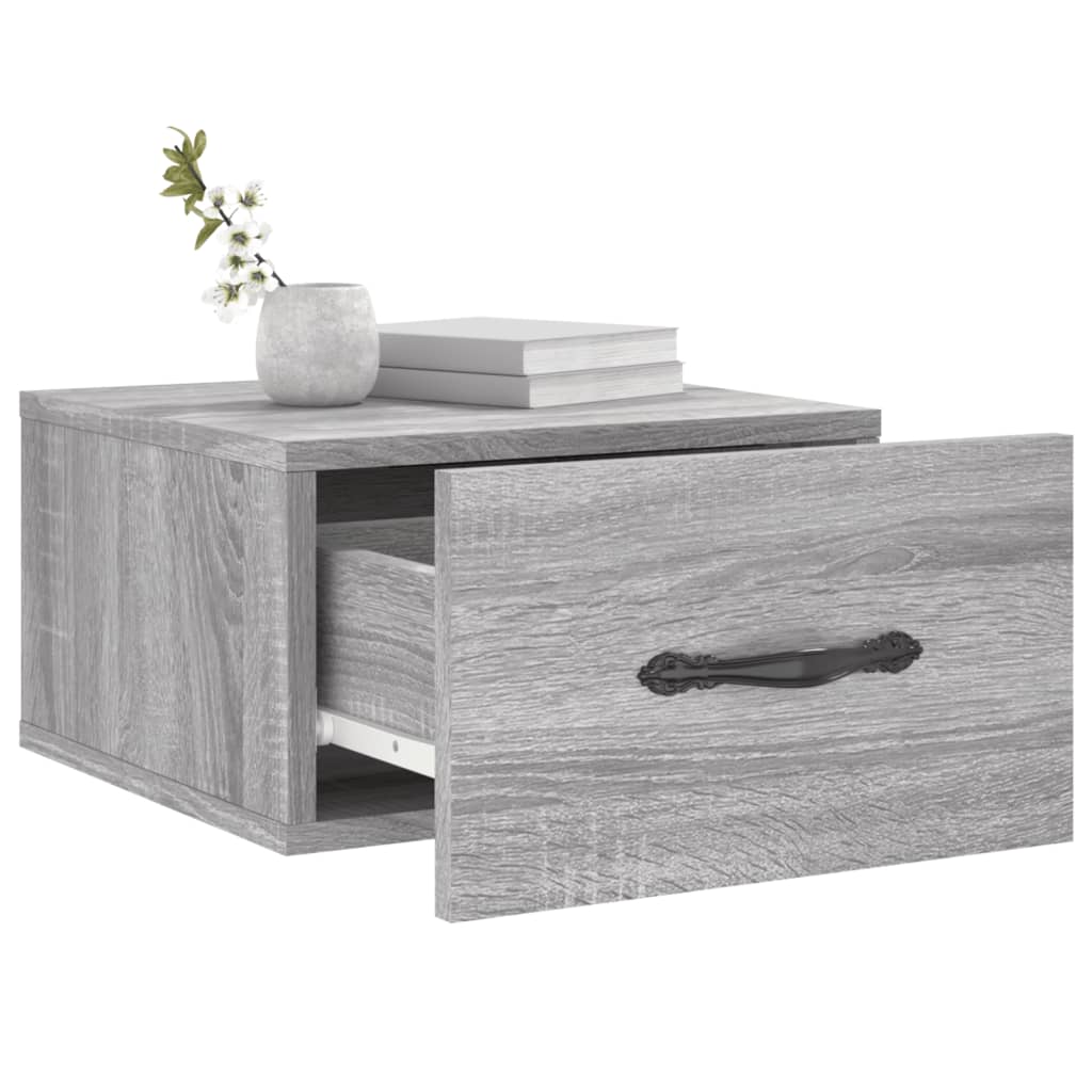 Noptiere de perete, 2 buc., sonoma gri, 35x35x20 cm GartenMobel Dekor