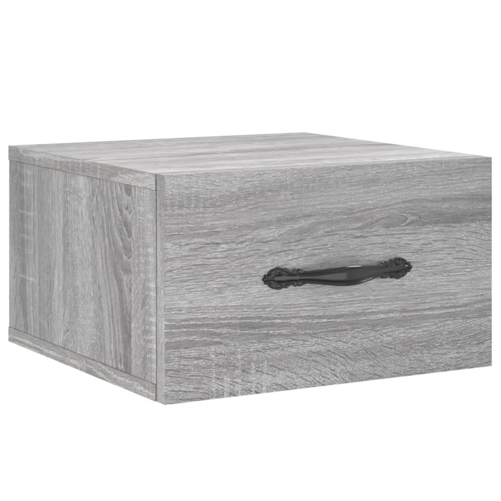 Noptiere de perete, 2 buc., sonoma gri, 35x35x20 cm GartenMobel Dekor