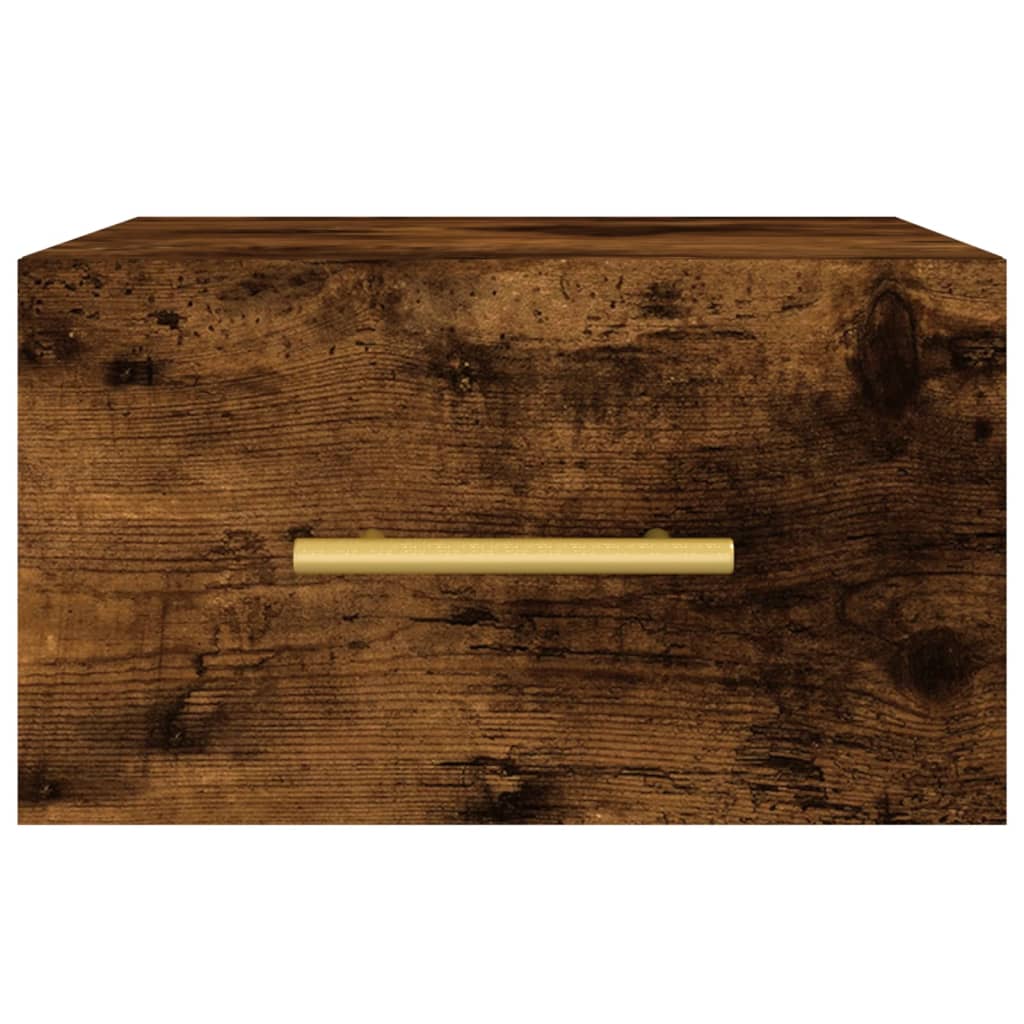 Noptiere de perete, 2 buc., stejar afumat, 35x35x20 cm GartenMobel Dekor