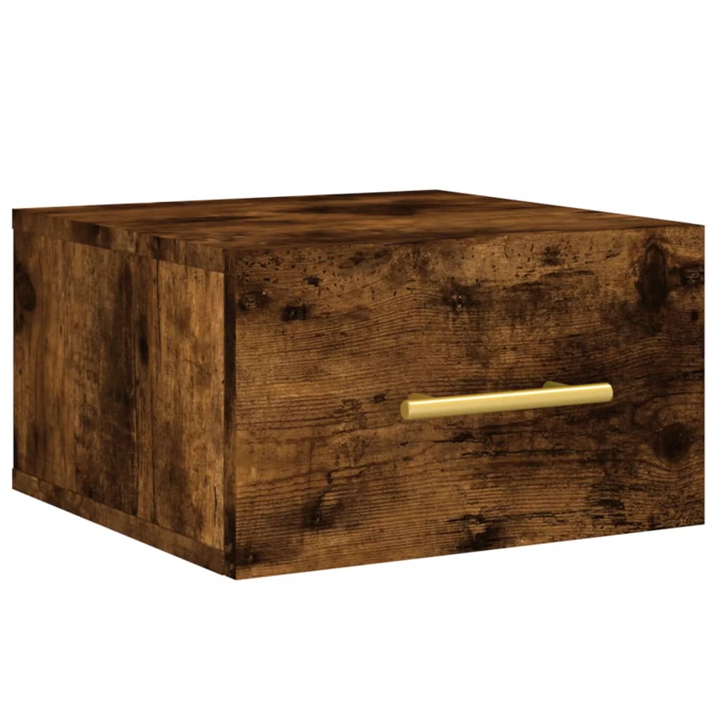 Noptiere de perete, 2 buc., stejar afumat, 35x35x20 cm GartenMobel Dekor
